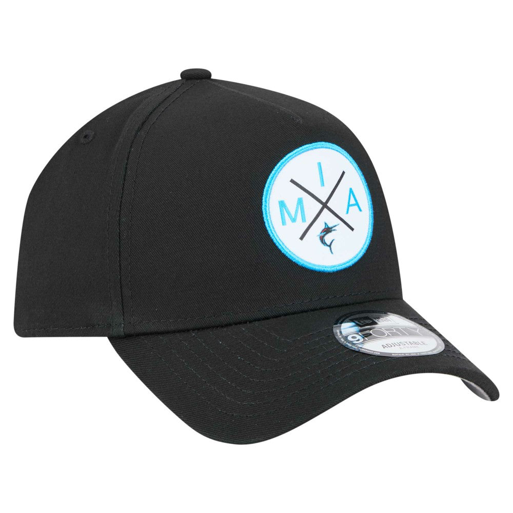 Miami Marlins New Era 9FORTY A-Frame Adjustable Hat | MLB Online
