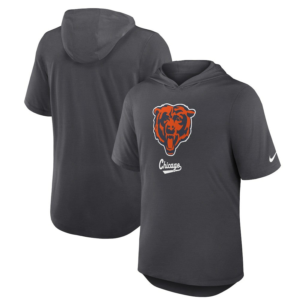 Chicago Bears Nike Tri-Blend Performance Hoodie T-Shirt