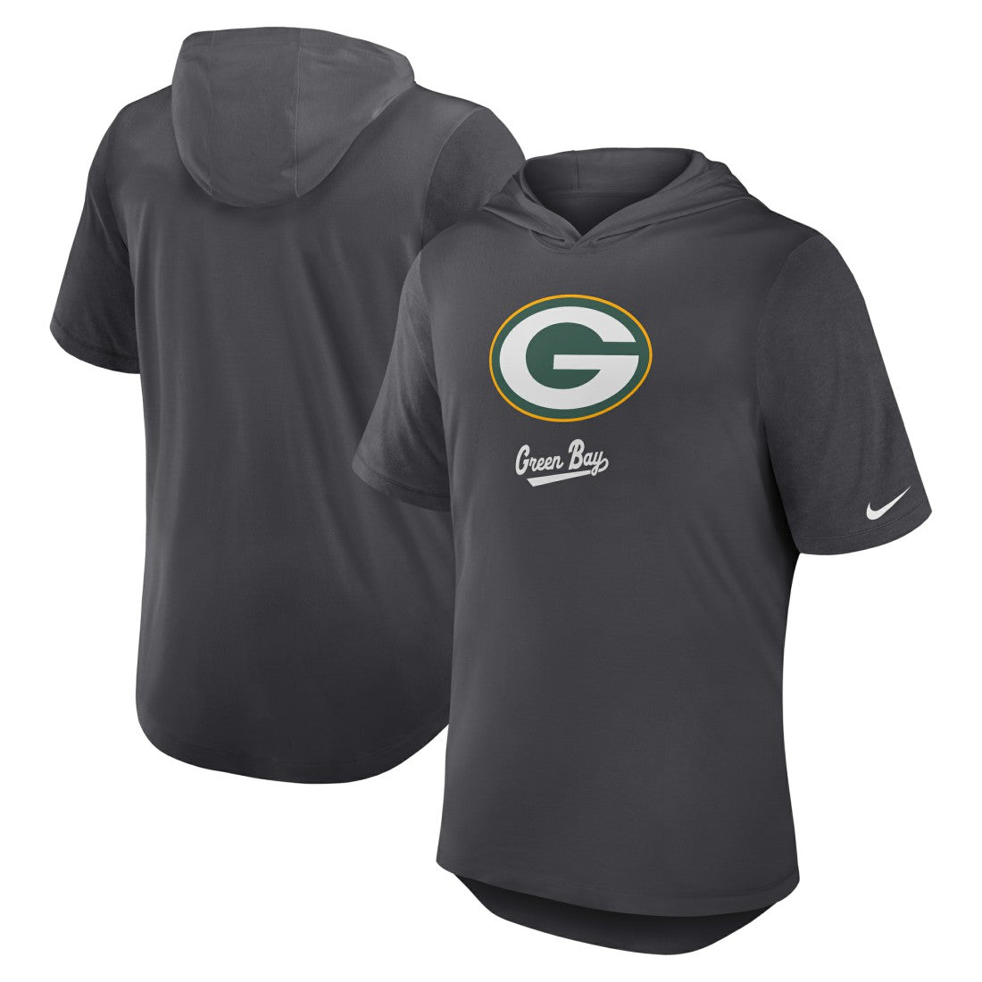 Green Bay Packers Nike Tri-Blend Performance Hoodie T-Shirt