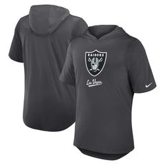 Las Vegas Raiders Nike Tri-Blend Performance Hoodie T-Shirt