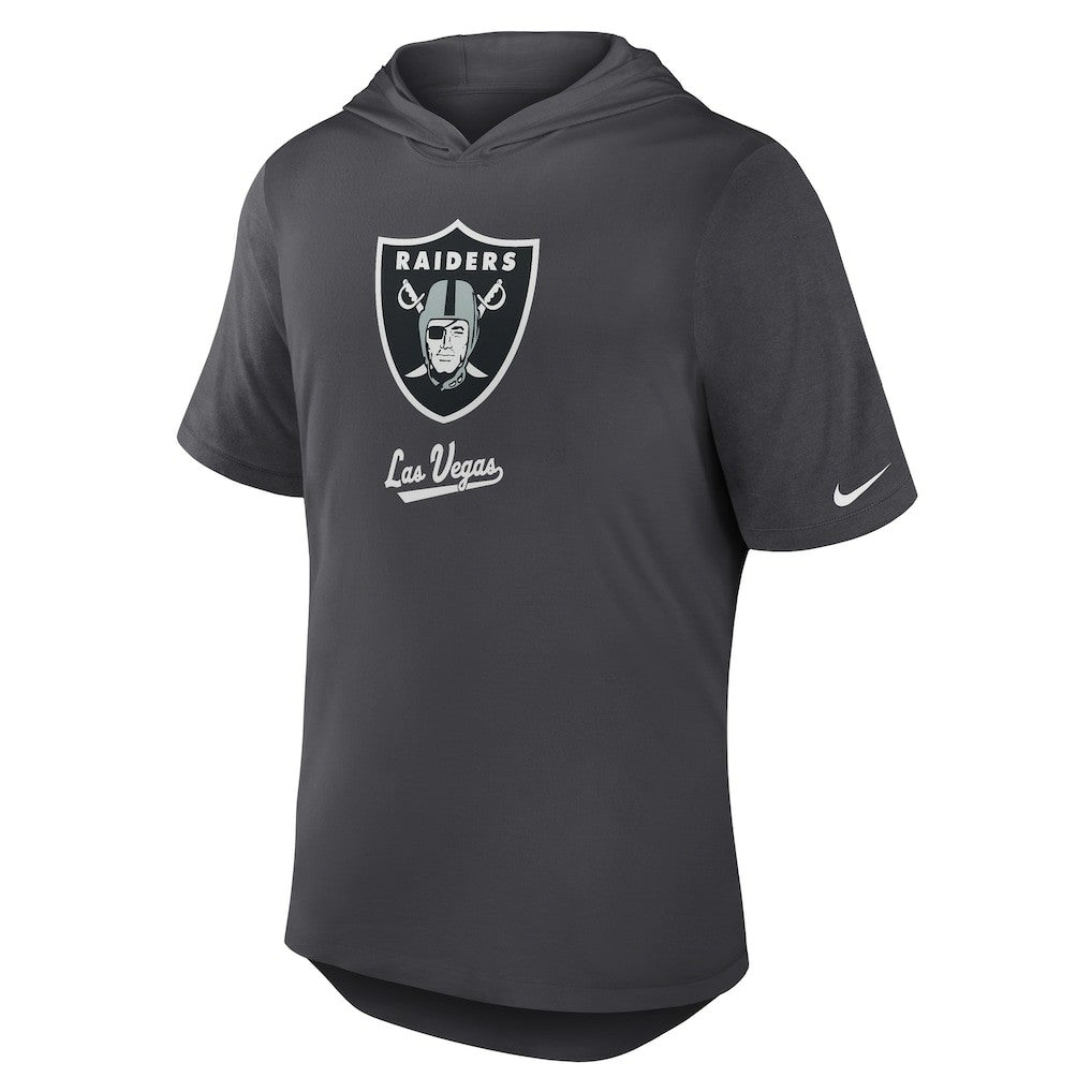 Las Vegas Raiders Nike Tri-Blend Performance Hoodie T-Shirt