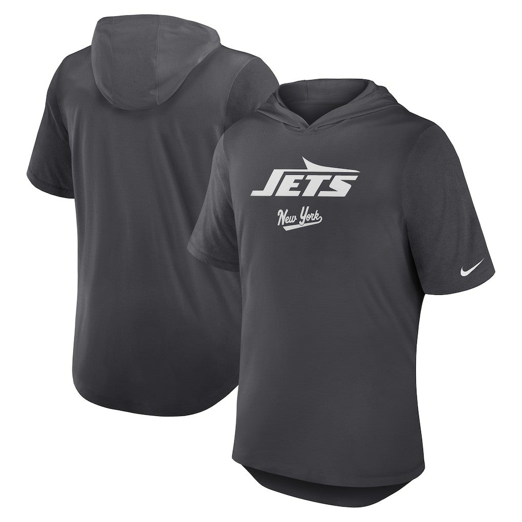 New York Jets Nike Tri-Blend Performance Hoodie T-Shirt