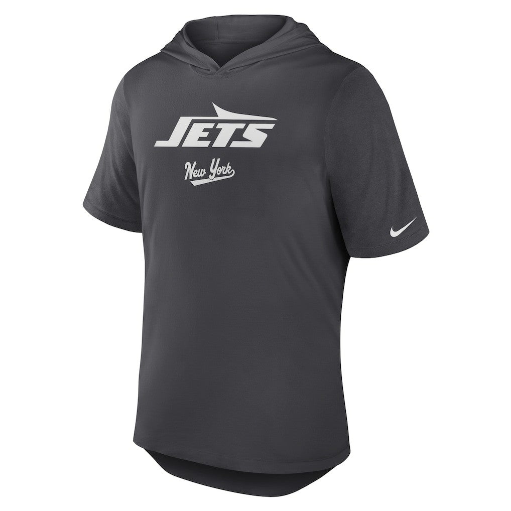 New York Jets Nike Tri-Blend Performance Hoodie T-Shirt