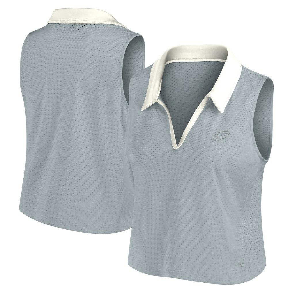Philadelphia Eagles Fanatics Women's Studio Wellness V-Neck Tank Top
