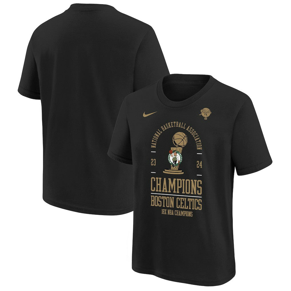 Boston Celtics Youth 18-Time NBA Finals Champions Locker Room T-Shirt Outlet