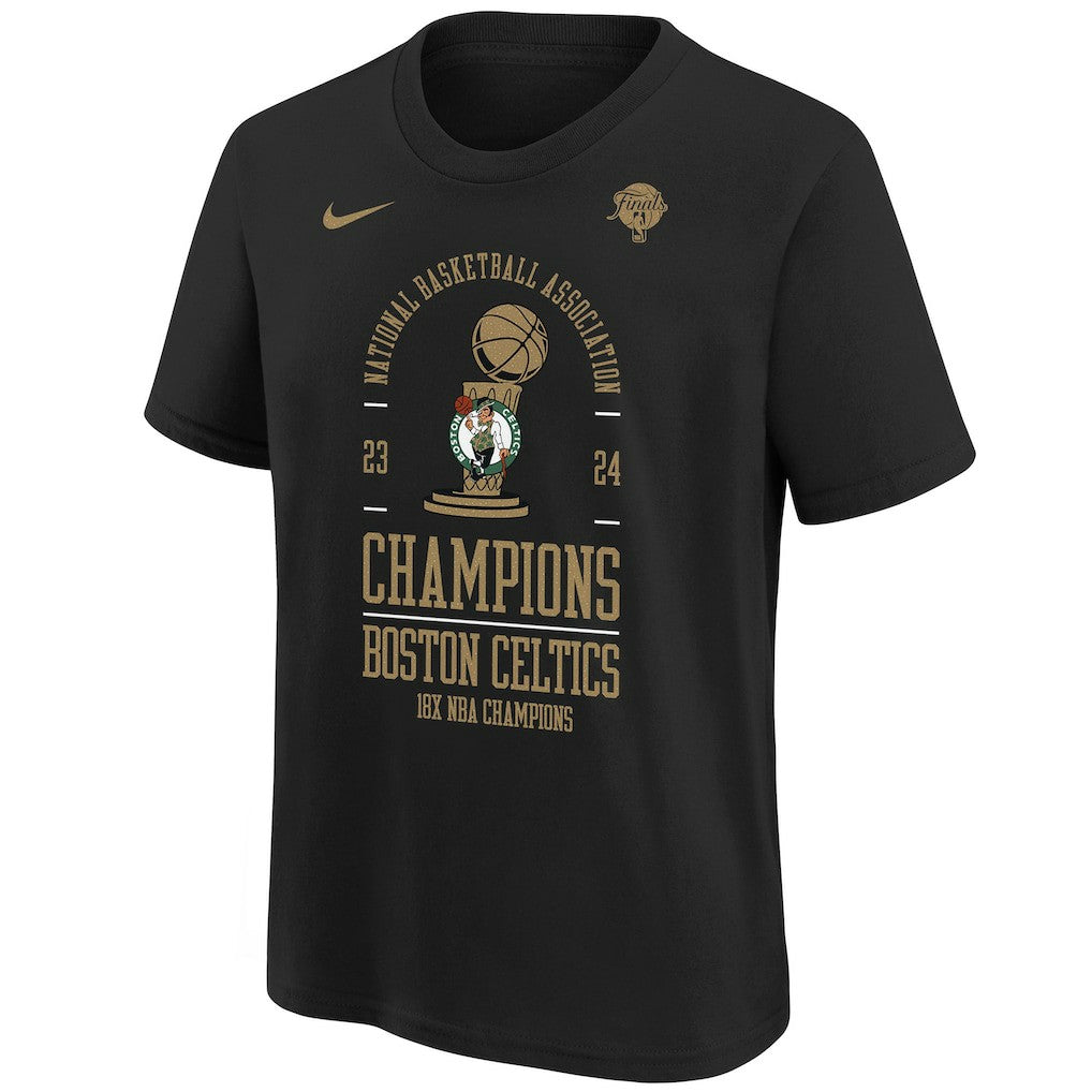 Boston Celtics Youth 18-Time NBA Finals Champions Locker Room T-Shirt Outlet