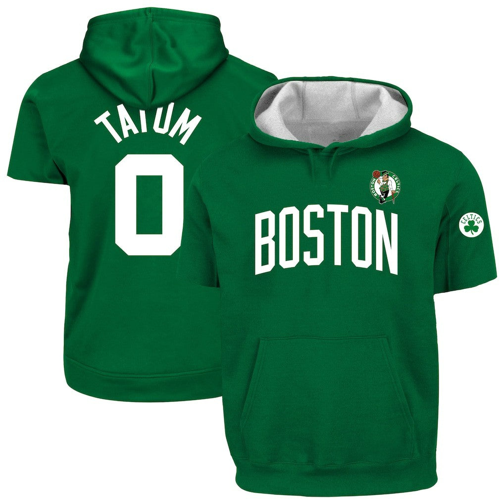 Jayson Tatum Boston Celtics Big & Tall Short Sleeve Hoodie Discount
