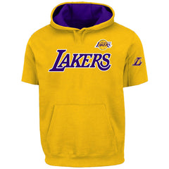LeBron James Los Angeles Lakers Big & Tall Short Sleeve Hoodie For Sale
