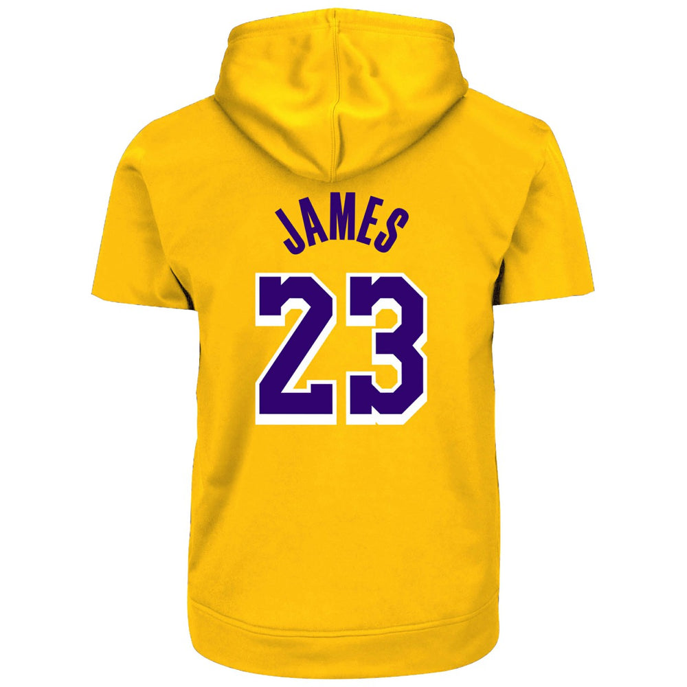 LeBron James Los Angeles Lakers Big & Tall Short Sleeve Hoodie For Sale