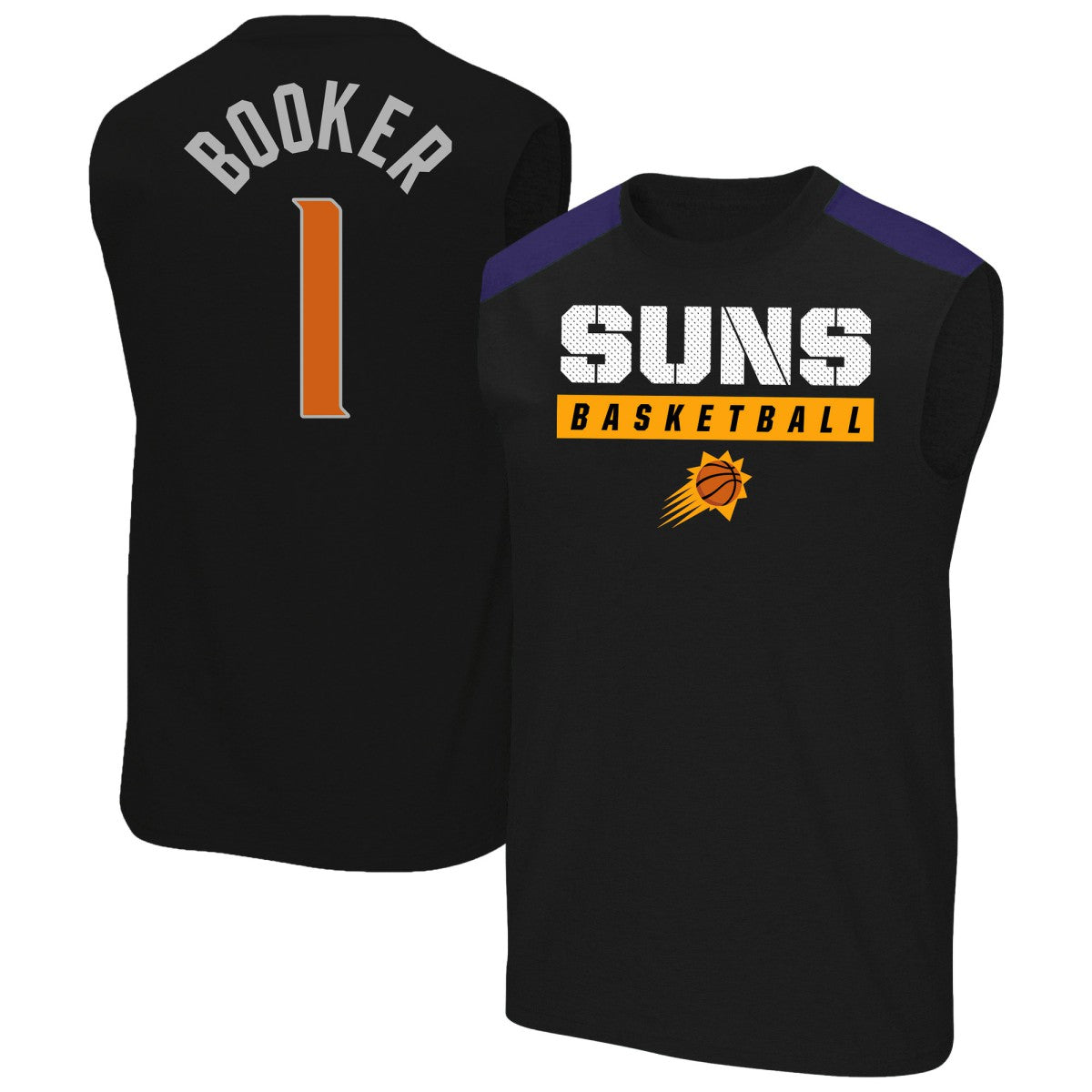 Devin Booker Phoenix Suns Profile Big & Tall Player Muscle Tank On Sale
