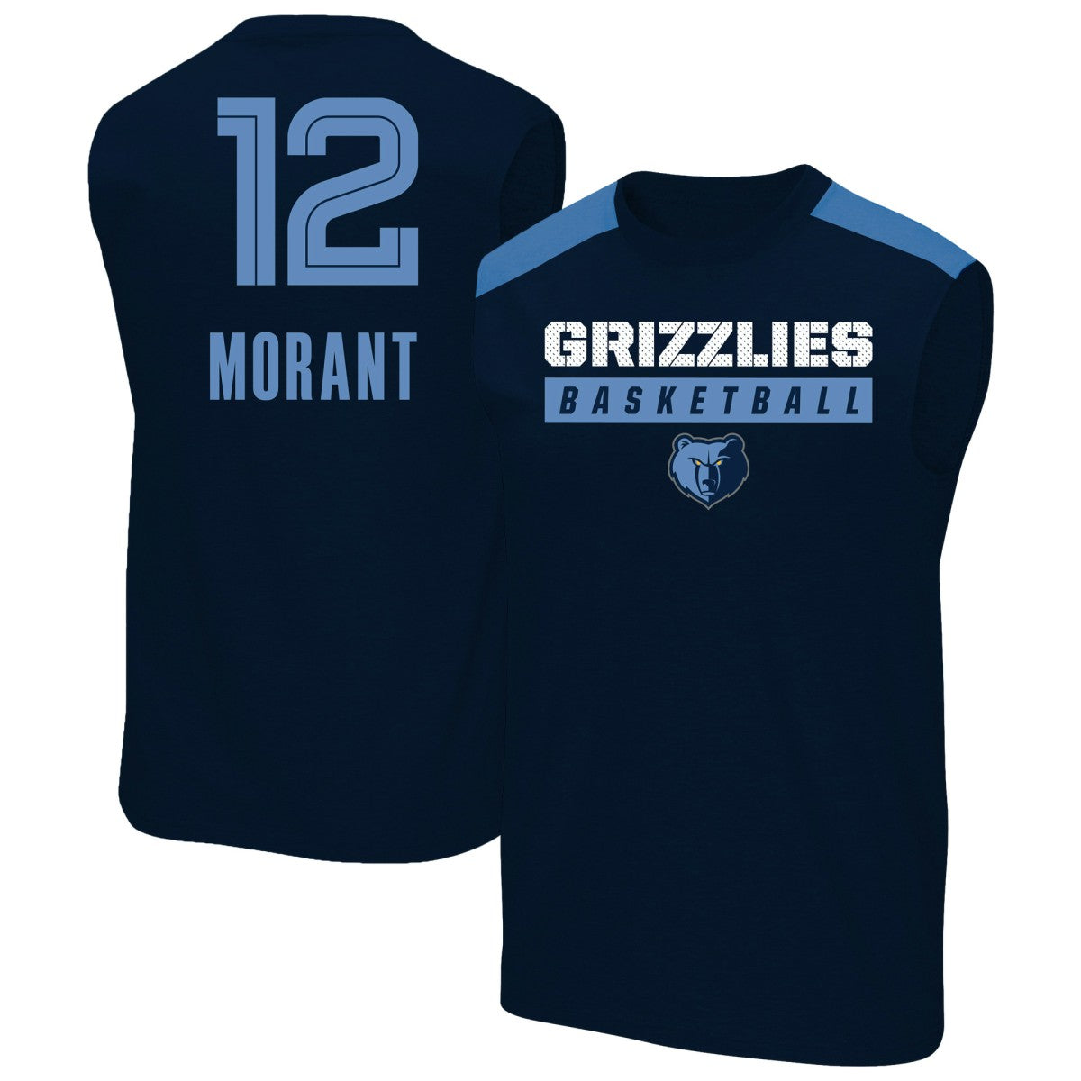Ja Morant Memphis Grizzlies Profile Big & Tall Player Muscle Tank Discount