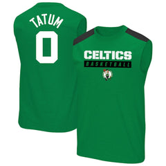 Jayson Tatum Boston Celtics Profile Big & Tall Player Muscle Tank On Sale