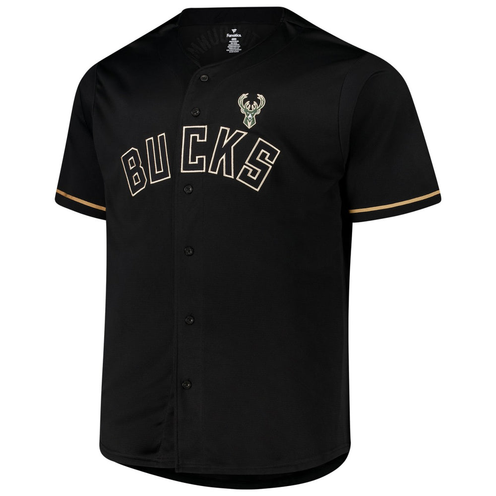 Giannis Antetokounmpo Milwaukee Bucks Profile Big & Tall Name & Number Button-Up Jersey Online