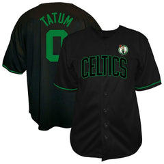 Jayson Tatum Boston Celtics Profile Big & Tall Name & Number Button-Up Jersey New
