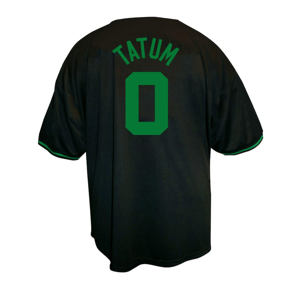 Jayson Tatum Boston Celtics Profile Big & Tall Name & Number Button-Up Jersey New