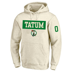 Jayson Tatum Boston Celtics Profile Big & Tall Player Double Face Tri-Blend Pullover Hoodie New