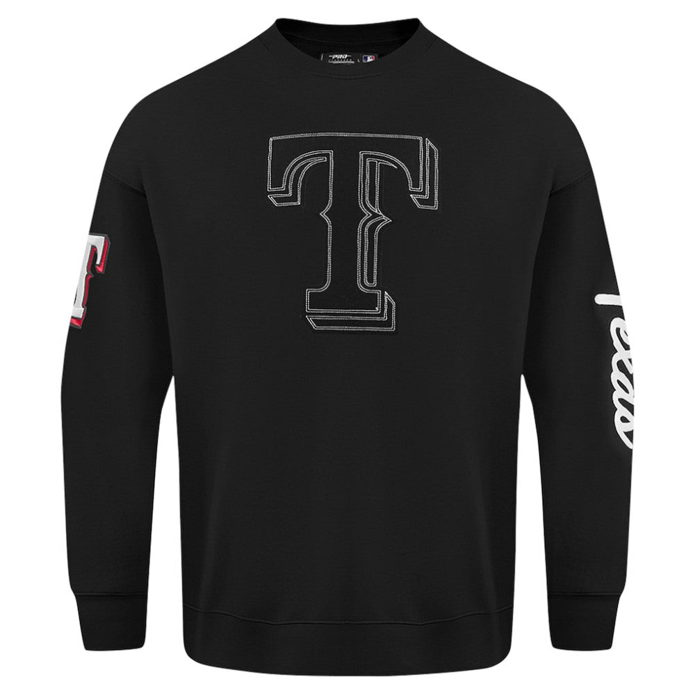 Texas Rangers Pro Standard Paint The City Dropped Shoulder Pullover Sweatshirt | MLB US