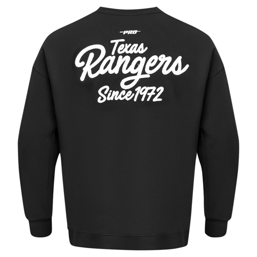 Texas Rangers Pro Standard Paint The City Dropped Shoulder Pullover Sweatshirt | MLB US