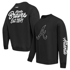 Atlanta Braves Pro Standard Paint The City Dropped Shoulder Pullover Sweatshirt | MLB US