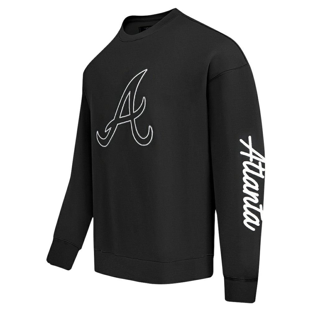Atlanta Braves Pro Standard Paint The City Dropped Shoulder Pullover Sweatshirt | MLB US
