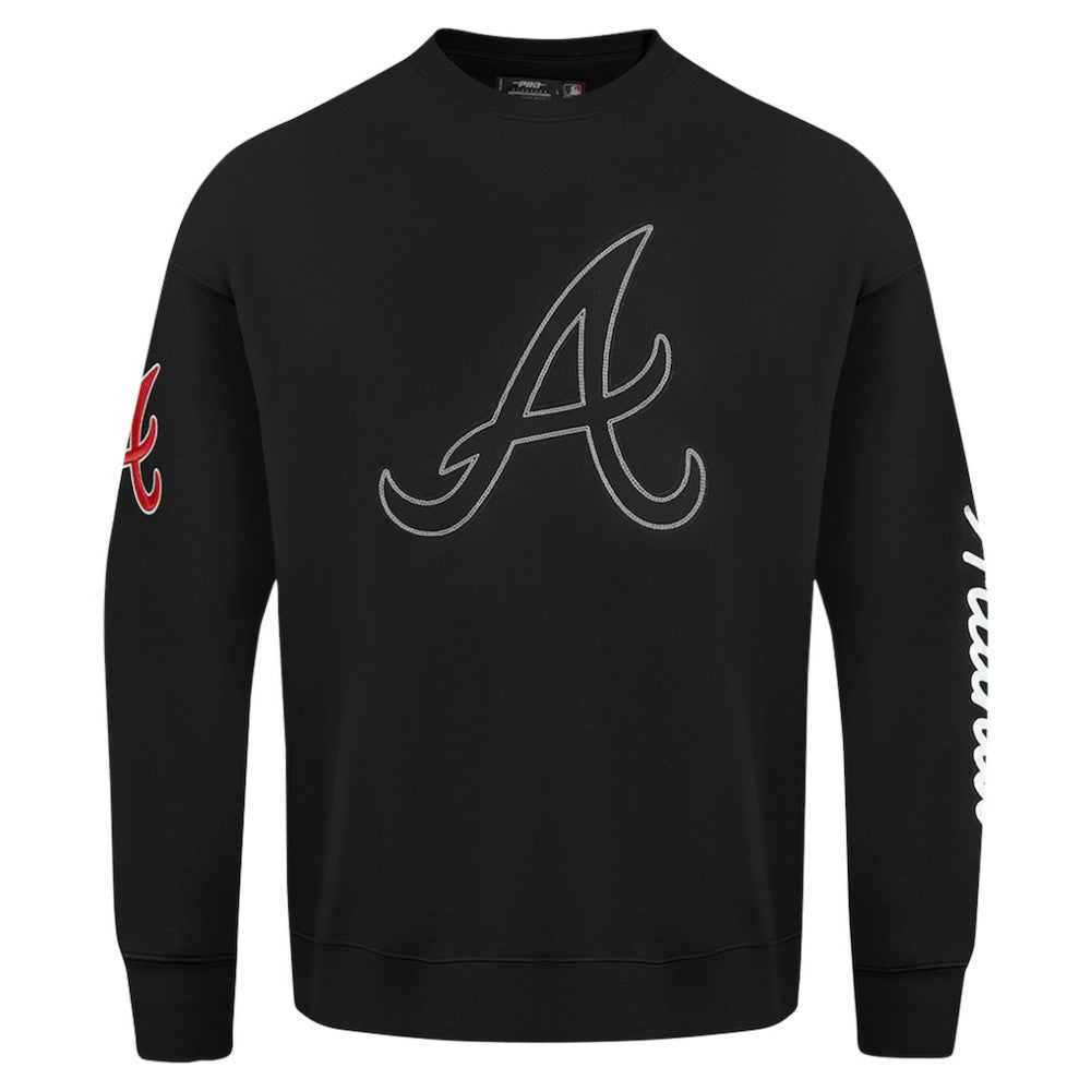 Atlanta Braves Pro Standard Paint The City Dropped Shoulder Pullover Sweatshirt | MLB US