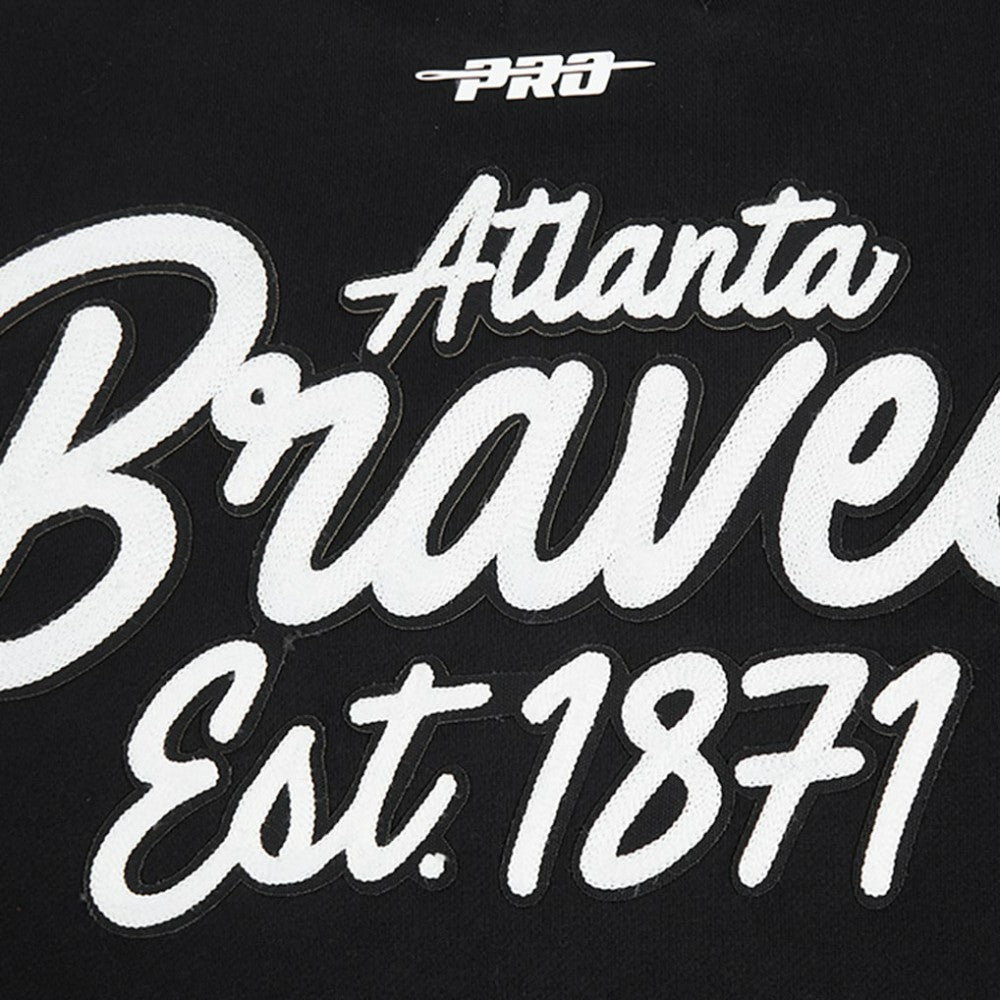 Atlanta Braves Pro Standard Paint The City Dropped Shoulder Pullover Sweatshirt | MLB US