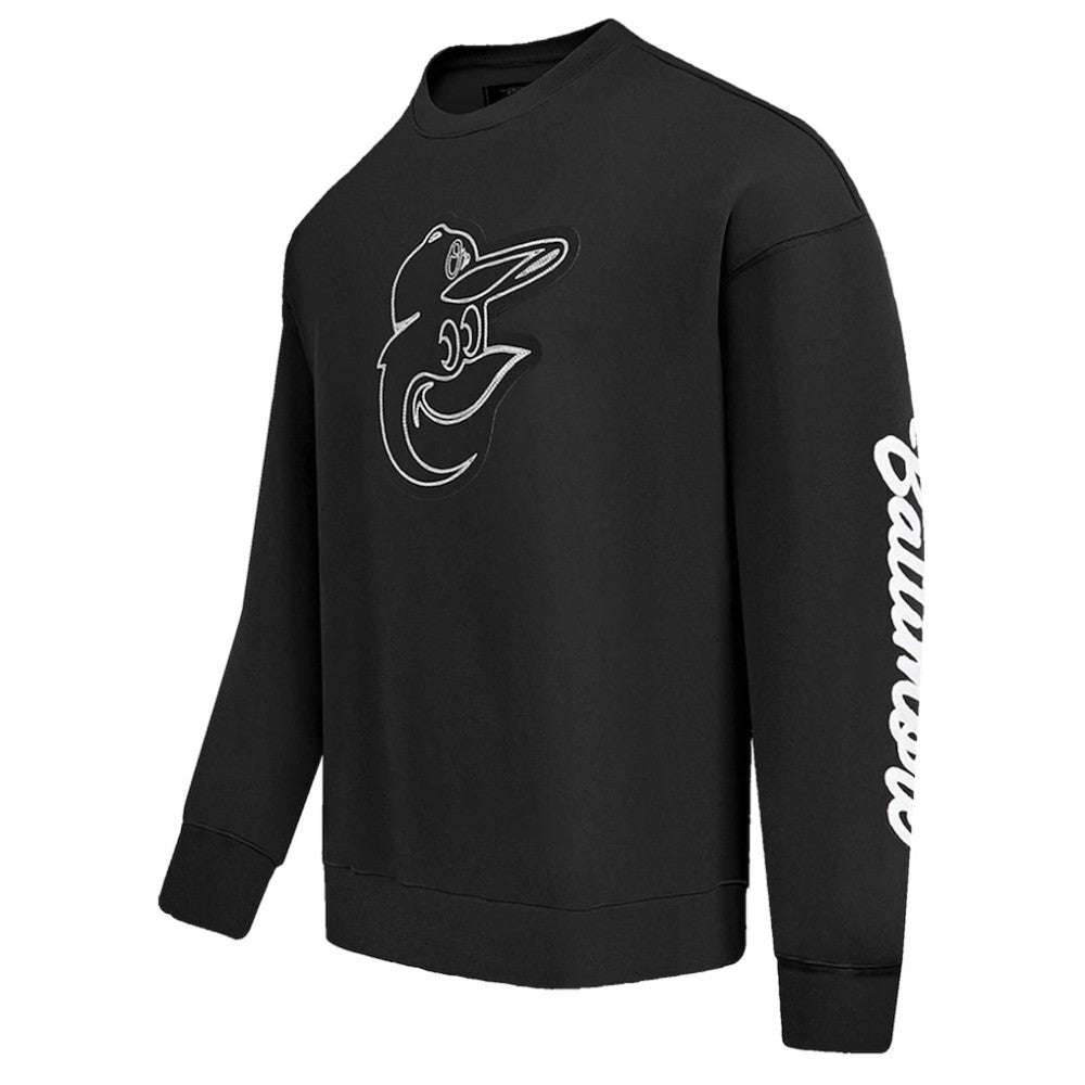 Baltimore Orioles Pro Standard Paint The City Dropped Shoulder Pullover Sweatshirt | MLB Outlet