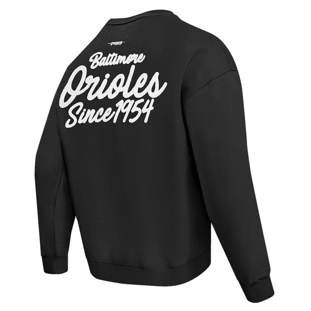 Baltimore Orioles Pro Standard Paint The City Dropped Shoulder Pullover Sweatshirt | MLB Outlet