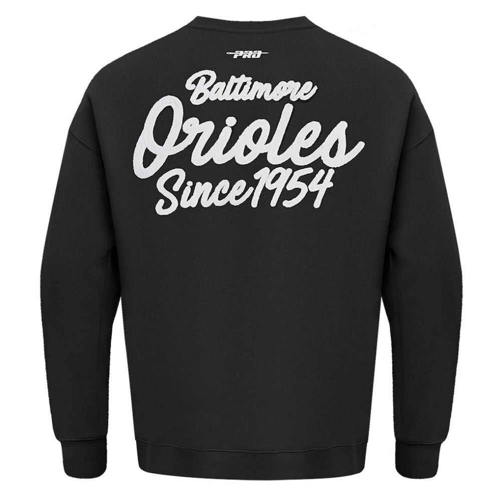 Baltimore Orioles Pro Standard Paint The City Dropped Shoulder Pullover Sweatshirt | MLB Outlet