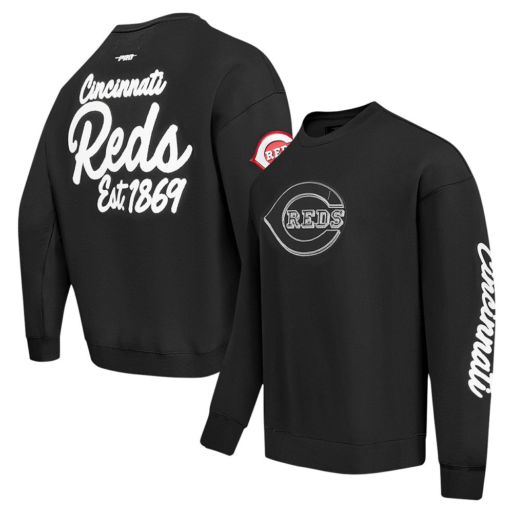 Cincinnati Reds Pro Standard Paint The City Dropped Shoulder Pullover Sweatshirt | MLB Outlet