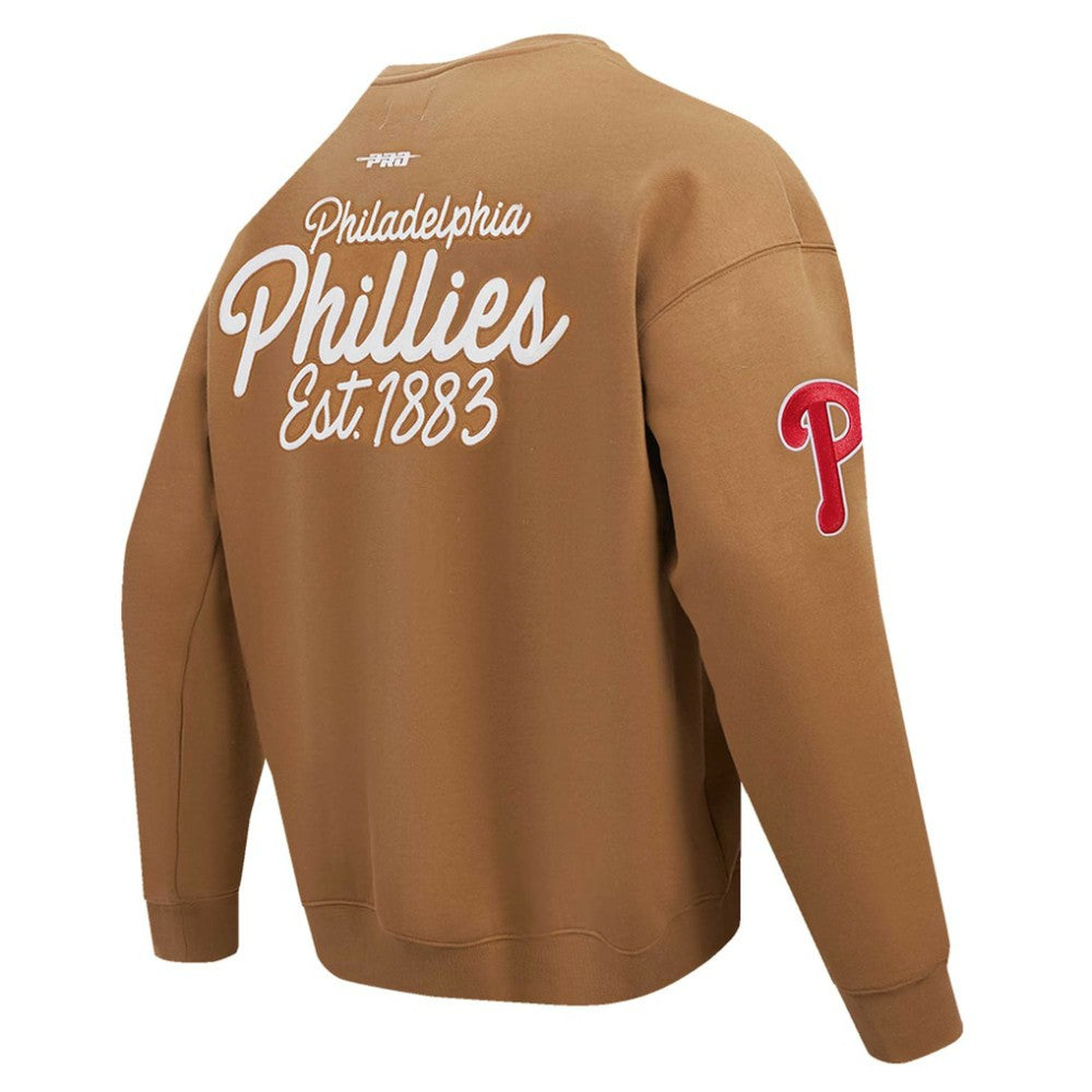 Philadelphia Phillies Pro Standard Paint The City Dropped Shoulder Pullover Sweatshirt | MLB Outlet