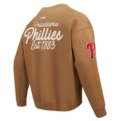 Philadelphia Phillies Pro Standard Paint The City Dropped Shoulder Pullover Sweatshirt | MLB Outlet
