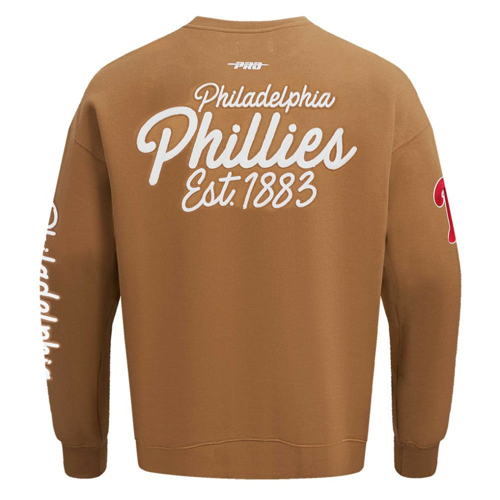 Philadelphia Phillies Pro Standard Paint The City Dropped Shoulder Pullover Sweatshirt | MLB Outlet