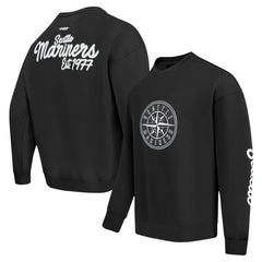 Seattle Mariners Pro Standard Paint The City Dropped Shoulder Pullover Sweatshirt | MLB Shop