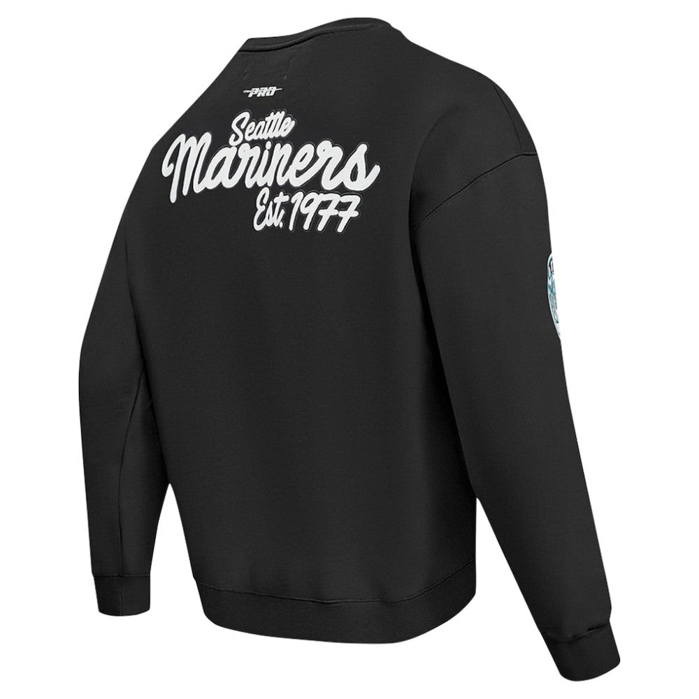 Seattle Mariners Pro Standard Paint The City Dropped Shoulder Pullover Sweatshirt | MLB Shop