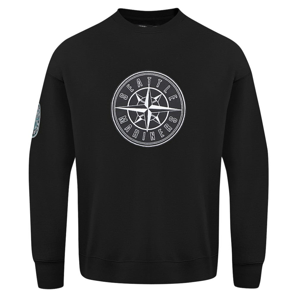 Seattle Mariners Pro Standard Paint The City Dropped Shoulder Pullover Sweatshirt | MLB Shop