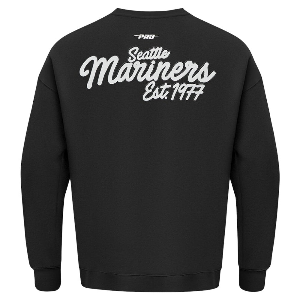 Seattle Mariners Pro Standard Paint The City Dropped Shoulder Pullover Sweatshirt | MLB Shop