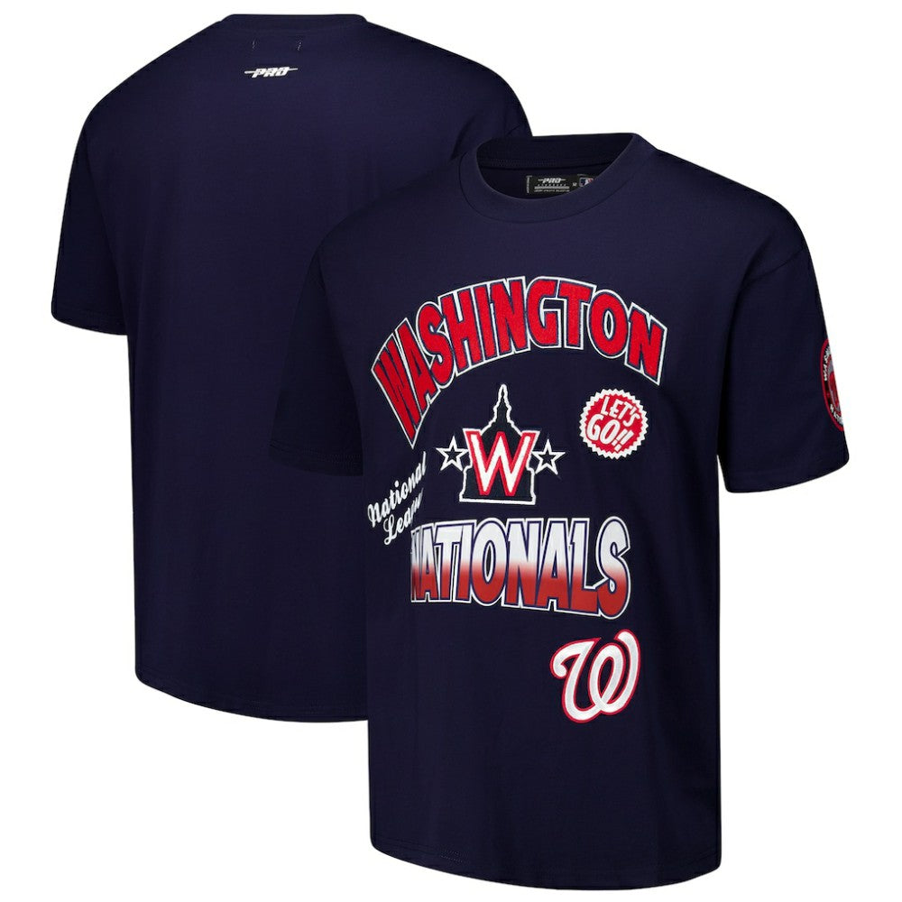 Washington Nationals Pro Standard Turn It Up Dropped Shoulder T-Shirt | MLB Outlet