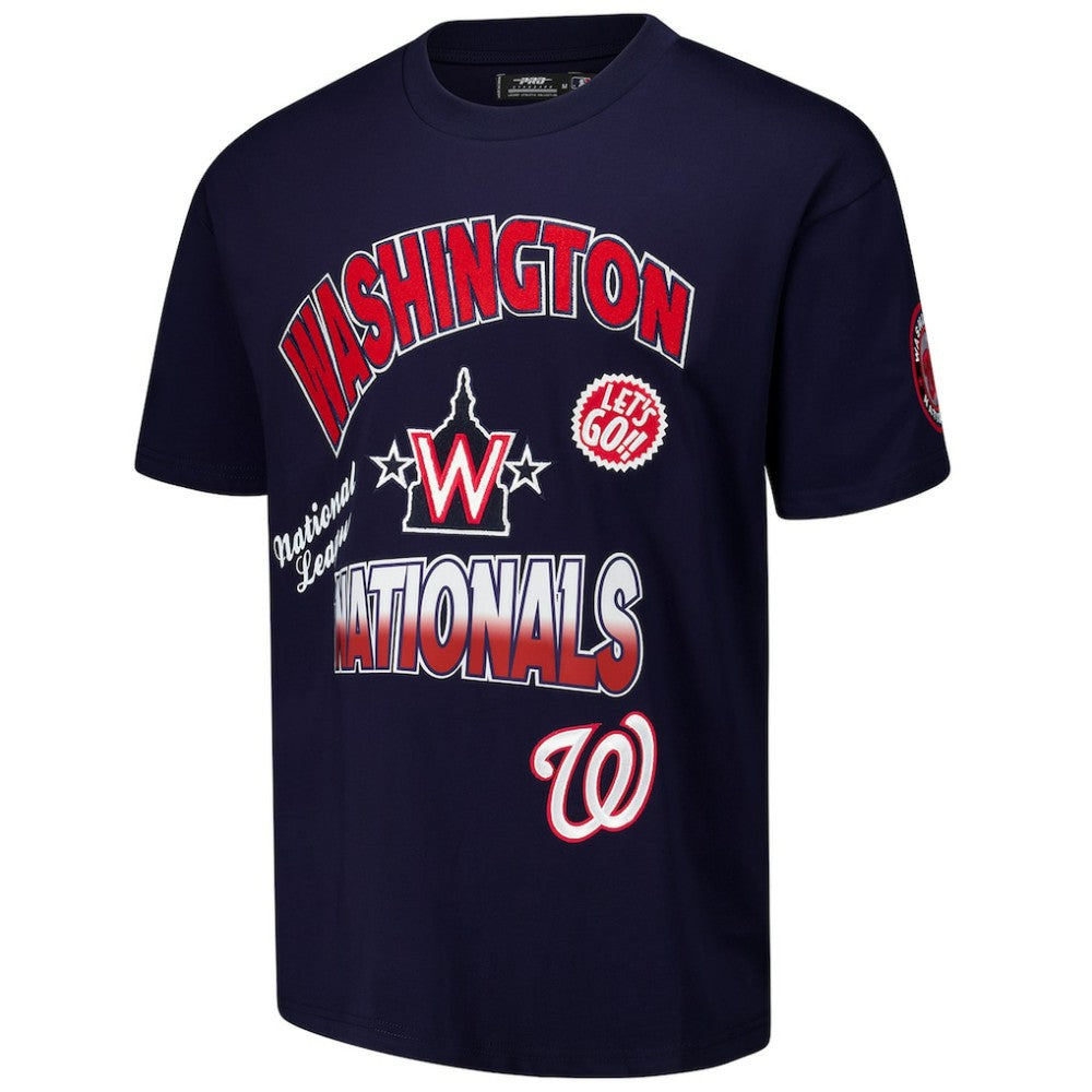 Washington Nationals Pro Standard Turn It Up Dropped Shoulder T-Shirt | MLB Outlet