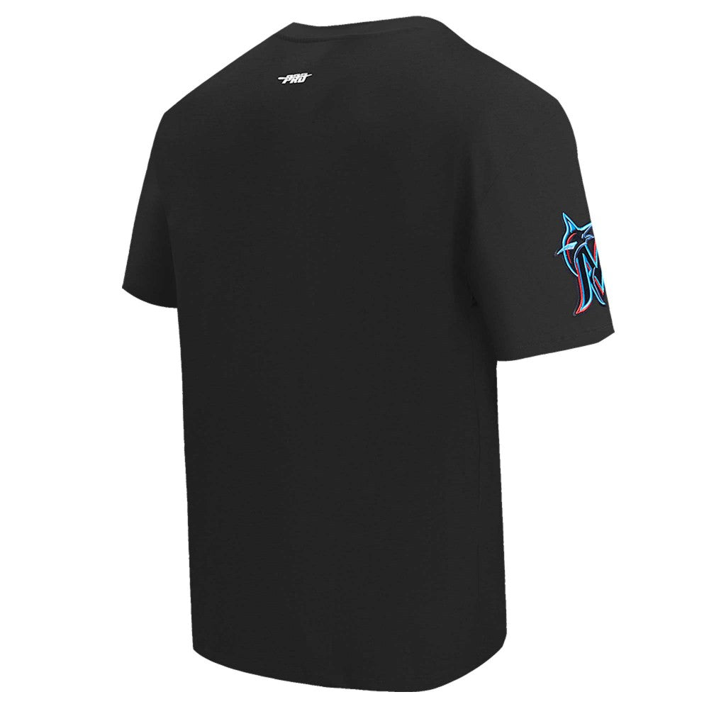 Miami Marlins Pro Standard Turn It Up Dropped Shoulder T-Shirt | MLB Discount