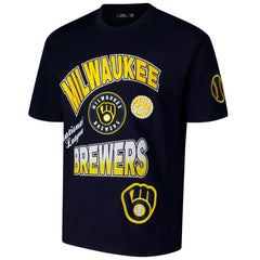 Milwaukee Brewers Pro Standard Turn It Up Dropped Shoulder T-Shirt | MLB Near me