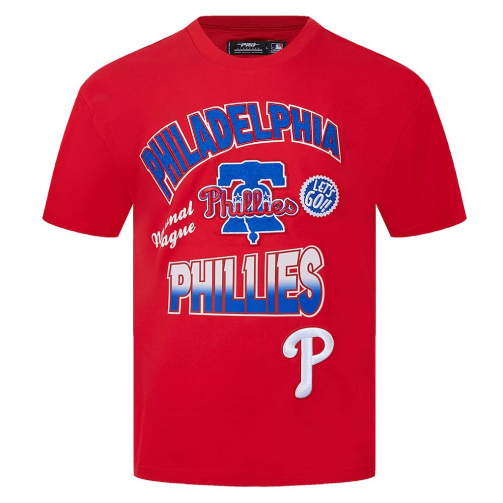 Philadelphia Phillies Pro Standard Turn It Up Dropped Shoulder T-Shirt | MLB Shop