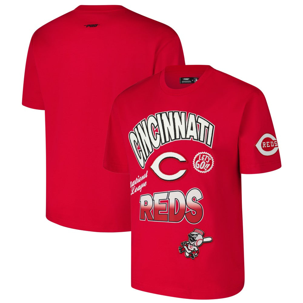 Cincinnati Reds Pro Standard Turn It Up Dropped Shoulder T-Shirt | MLB New