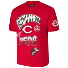 Cincinnati Reds Pro Standard Turn It Up Dropped Shoulder T-Shirt | MLB New