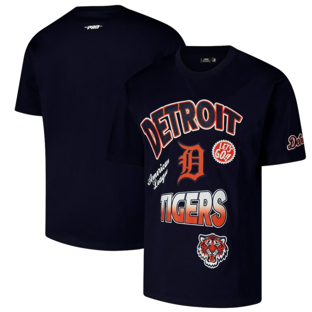 Detroit Tigers Pro Standard Turn It Up Dropped Shoulder T-Shirt | MLB Discount