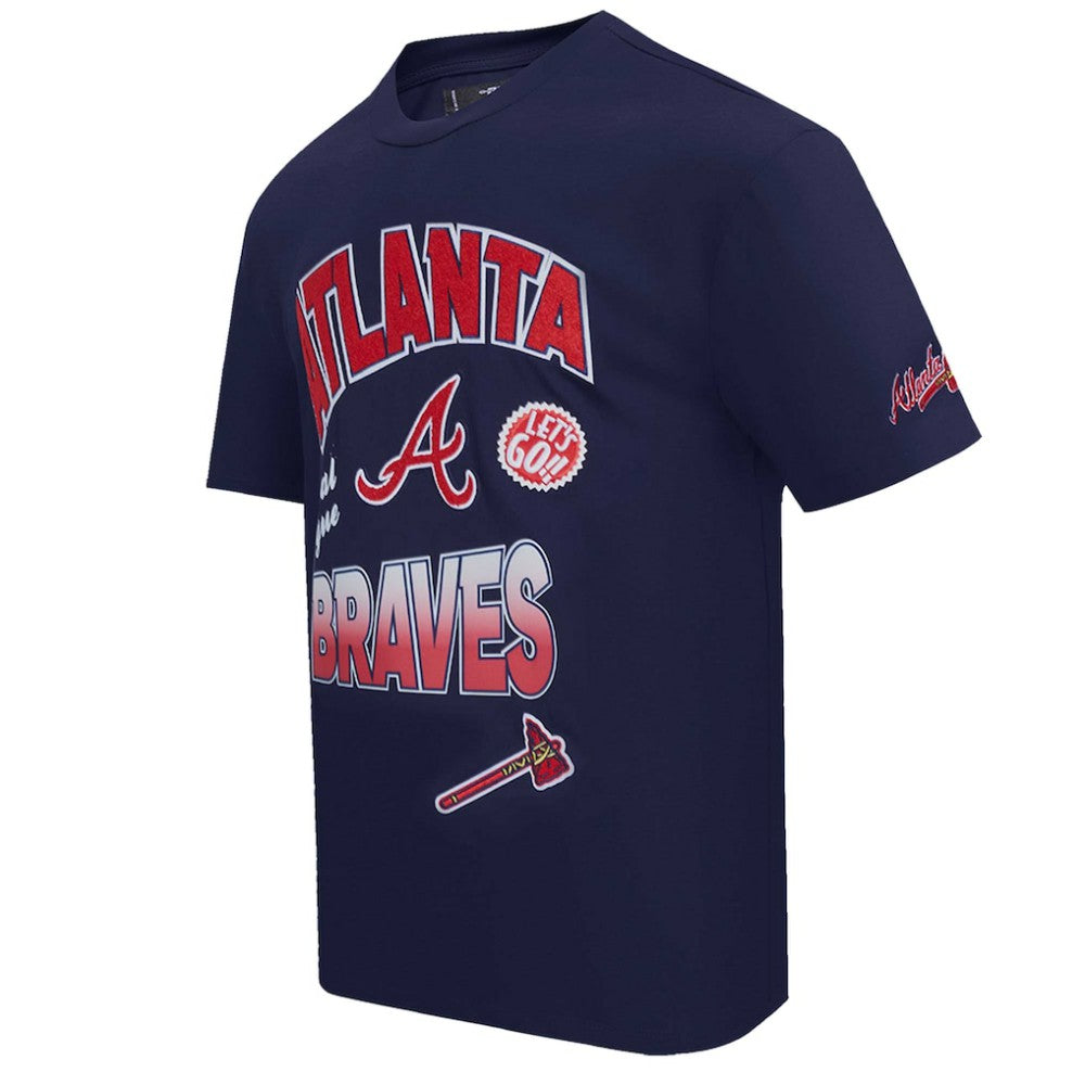 Atlanta Braves Pro Standard Turn It Up Dropped Shoulder T-Shirt | MLB Shop