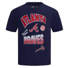 Atlanta Braves Pro Standard Turn It Up Dropped Shoulder T-Shirt | MLB Shop