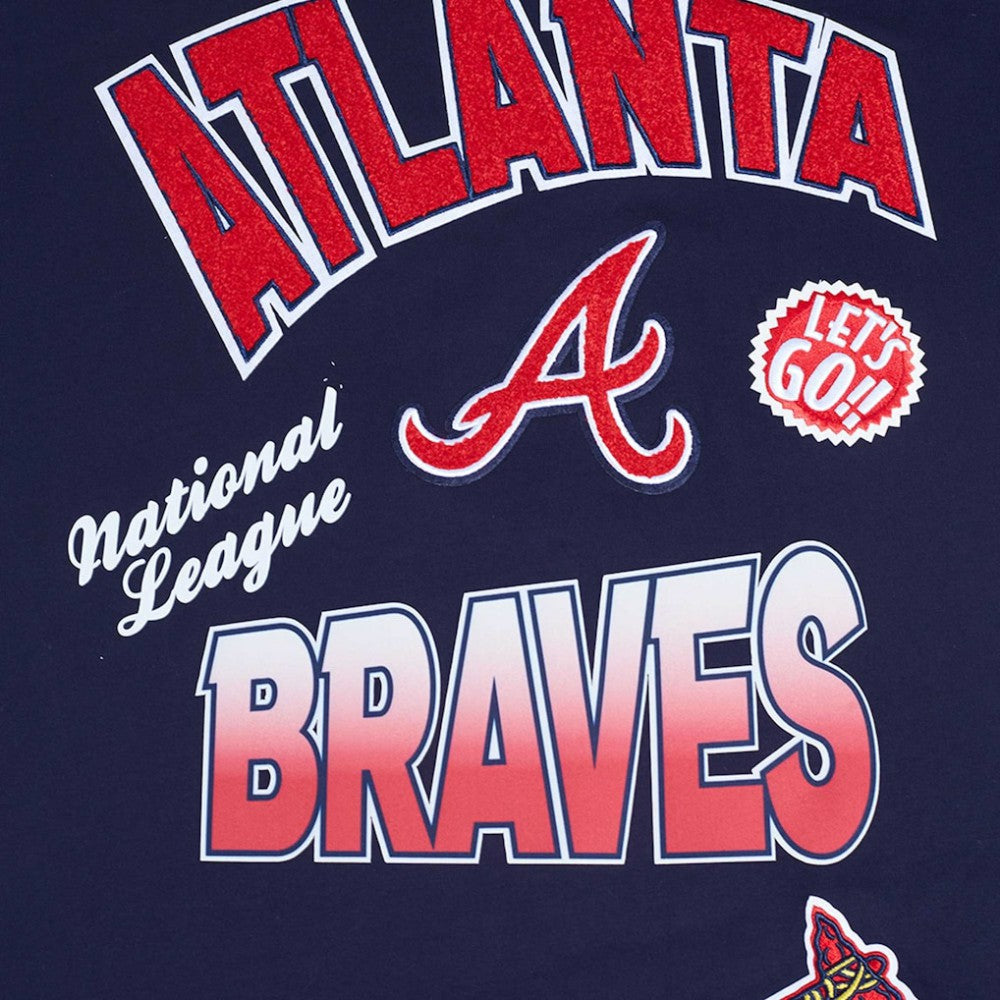 Atlanta Braves Pro Standard Turn It Up Dropped Shoulder T-Shirt | MLB Shop