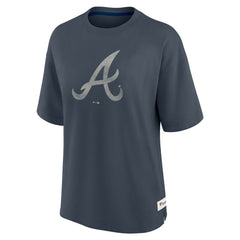 Atlanta Braves Fanatics Women's Oversized Elements Raw Edge Future Ground T-Shirt | MLB Near me