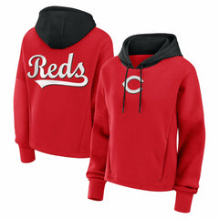 Cincinnati Reds Fanatics Women's Oversized Legacy Favorite Spectator Pullover Hoodie | MLB On Sale